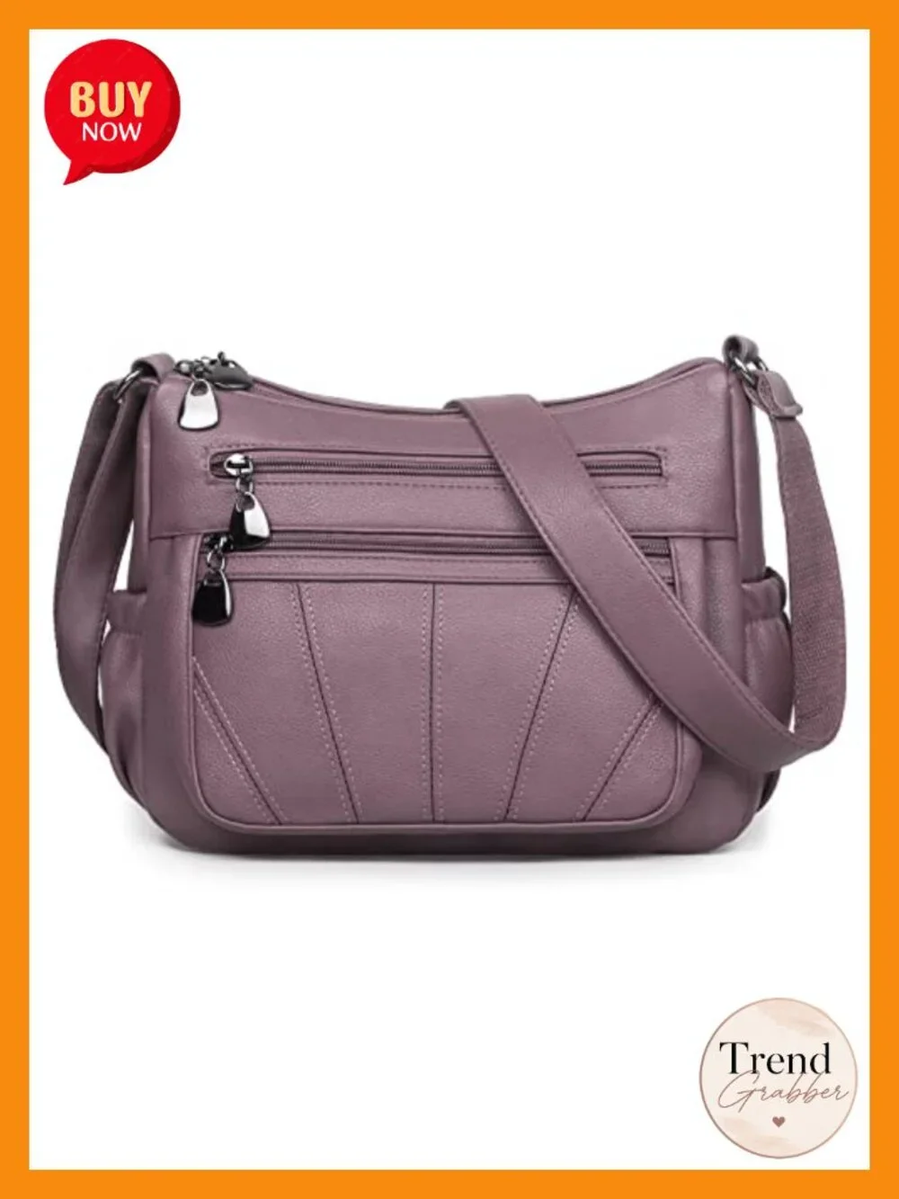 Soft PU Leather Crossbody Bag Satchel Tote Handbag Shoulder Purse